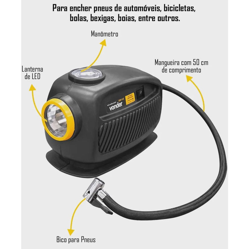 Compressor de Ar Automotivo Vonder cav 12 12V