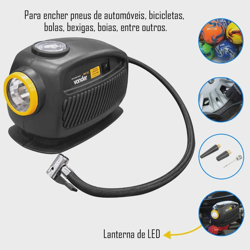 Compressor de Ar Automotivo Vonder cav 12 12V